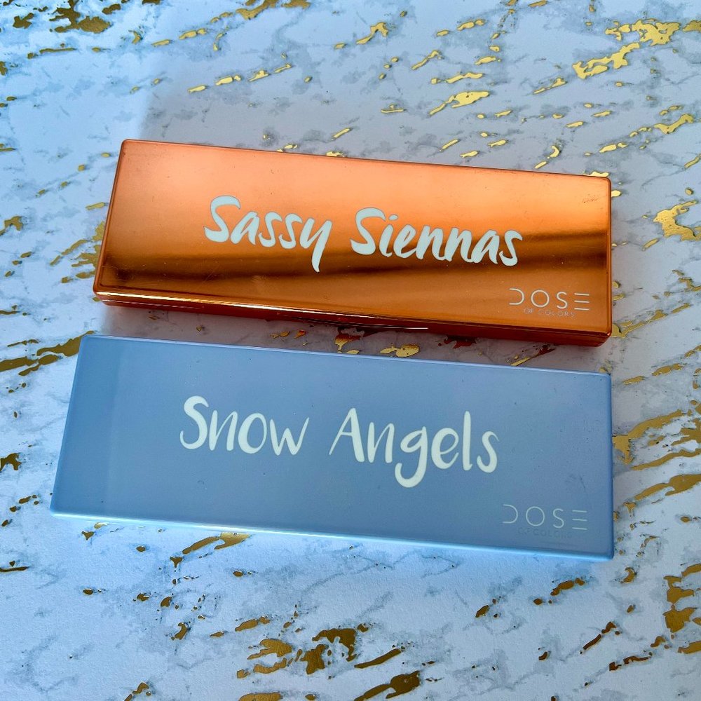 Dose of Colors Eyeshadow Palette Bundle - Sassy Siennas and Snow Angels